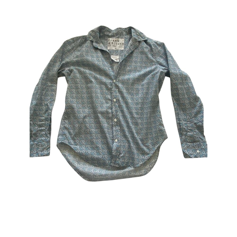 Frank & Eileen “Frank” Floral Button up blouse size